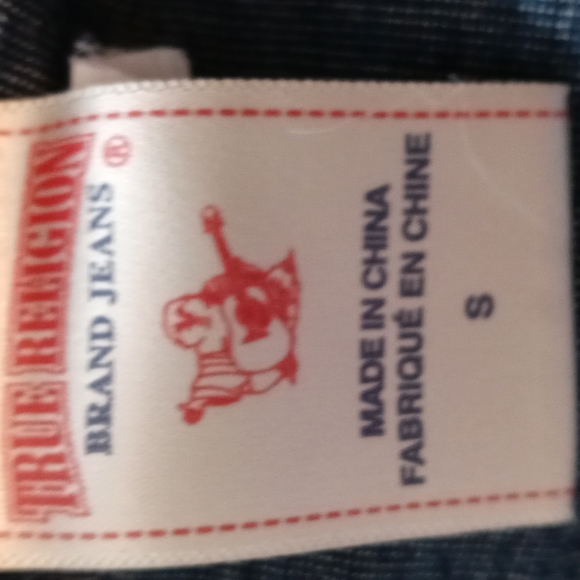 True Religion Denim Snap up Shirt Size S - Picture 14 of 15